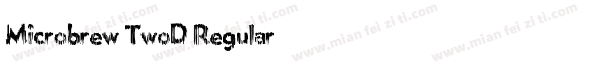 Microbrew TwoD Regular字体转换